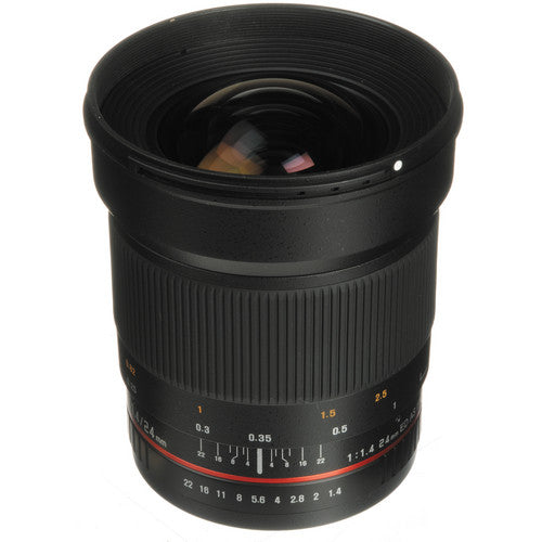 Samyang 24mm f/1.4 ED AS UMC Wide-Angle Lens for Canon EF DSLR with Anti Reflection UMC Coating Design SY24M-C