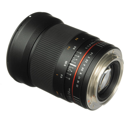 Samyang 24mm f/1.4 ED AS UMC Wide-Angle Lens for Canon EF DSLR with Anti  Reflection UMC Coating Design SY24M-C