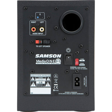 [CLEARANCE] Samson MediaOne BT3 Two-Way Active 3" Bluetooth Studio Monitor Speakers (Pair) for Vocal and Instrument Recording, Multimedia, Gaming