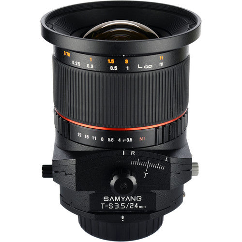 Samyang MF Full Frame 24mm f/3.5 ED AS UMC Tilt-Shift Lens for Sony E Mount Mirrorless Camera