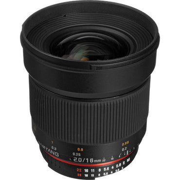 [CLEARANCE] Samyang 16mm f/2.0 ED AS UMC CS Lens Perfect fit for Nikon F DSLR Camera