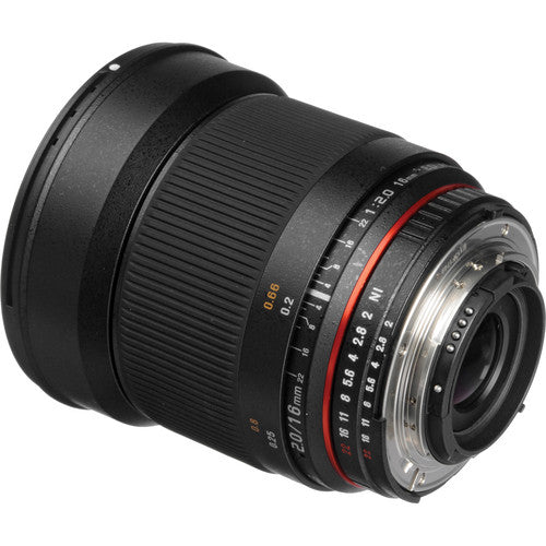 Samyang 16mm f/2.0 ED AS UMC CS Lens Perfect fit for Nikon F DSLR Camera