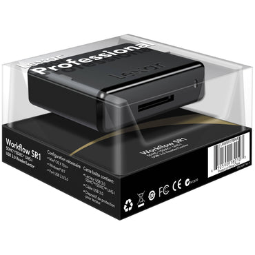 [CLEARANCE] Lexar LRWSR1RBNA Professional Workflow SR1 Card Reader for SDHC or SDXC Cards