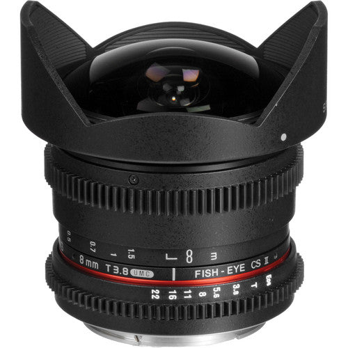 Samyang 8mm T3.8 UMC Fisheye CS II Lens for Canon EF Mount DSLR Camera SYHD8MV-C
