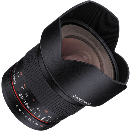 Samyang Manual Focus 10mm f/2.8 ED AS NCS CS Lens Designed for Canon EF-M Mirrorless Camera SY10M-M