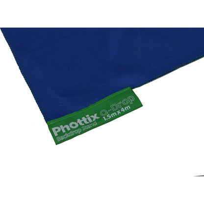 Phottix Q-drop Collapsible Backdrop Kit 5ft by 13ft with 4 Colors Green / Blue and Black / White Cotton Muslin Background PH83432