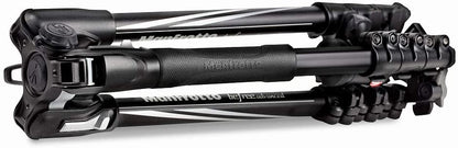 Manfrotto Befree Advanced Travel Aluminum Tripod with 494 Ball Head (Lever Locks, Black)