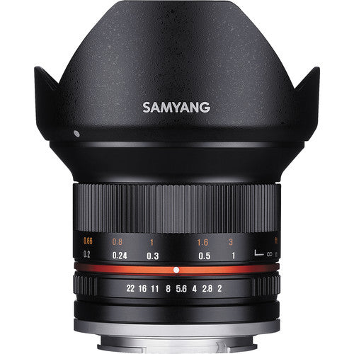 Samyang Durable 12mm f/2.0 NCS CS Lens Perfect fit for Sony E-Mount (APS-C) SY12M-E Black