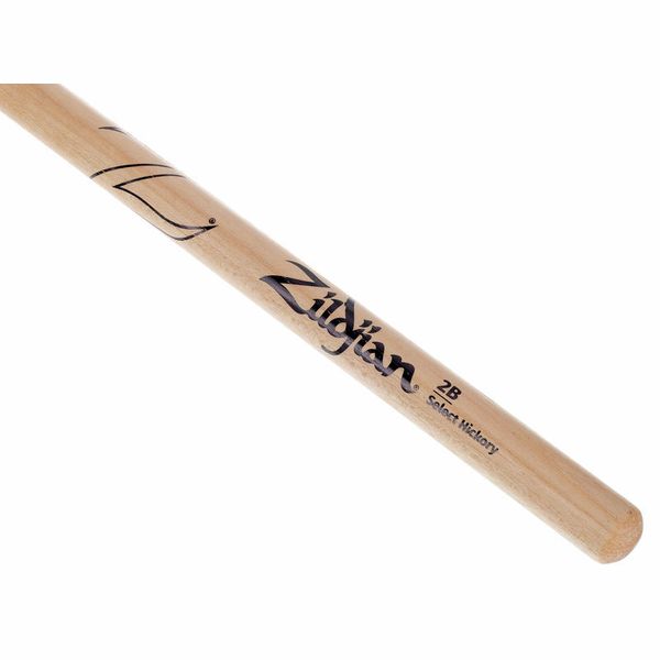 Zildjian Z2B Select Hickory 2B Oval Tip Drumsticks (Pair) All-Around for Drums and Percussion