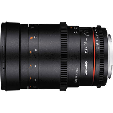 [CLEARANCE] Samyang MF 135mm T2.2 AS UMC VDSLR II Lens (E-Mount) for Sony Mirrorless Camera