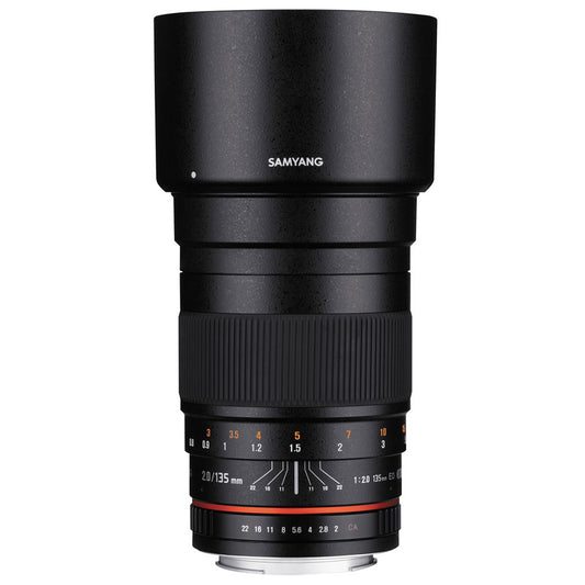 Samyang 135mm f/2.0 ED UMC Full Frame, Manual Focus Lens for Nikon F Mount with AE Chip for Mirrorless Cameras | SY135M-N