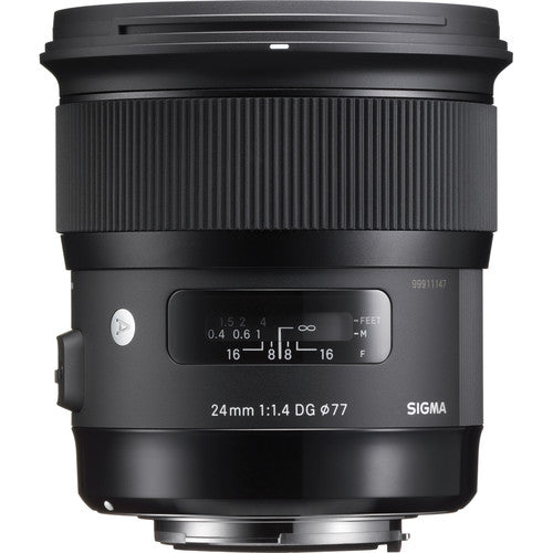 Sigma 24mm f/1.4 Full-Time Manual Focus Override DG HSM Art Lens for Canon EF