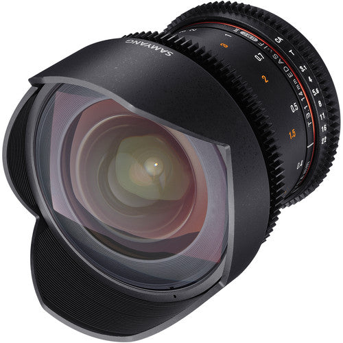 Samyang Manual Focus 14mm T3.1 VDSLR II Cine Lens Suitable for Canon EF DSLR Camera SYDS14M-C