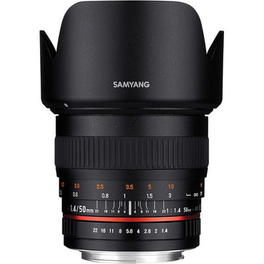 [CLEARANCE] Samyang 50mm Camera Lens with up to f/22 Maximum Aperture AS UMC Lens for Nikon F