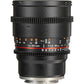 Samyang 85mm T1.5 VDSLRII Cine Lens Perfect for Sony E-Mount Mirrorless Cameras
