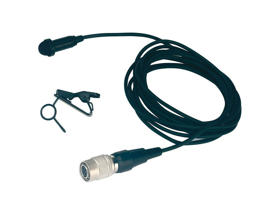 Audio Technica MT838IIcW Compact Omnidirectional Condenser Lavalier Microphone for Stage Presentation Broadcast and Recording