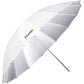 Phottix Para Pro Parabolic Reflective Umbrella 152cm or 60 Inches - Silver and Black