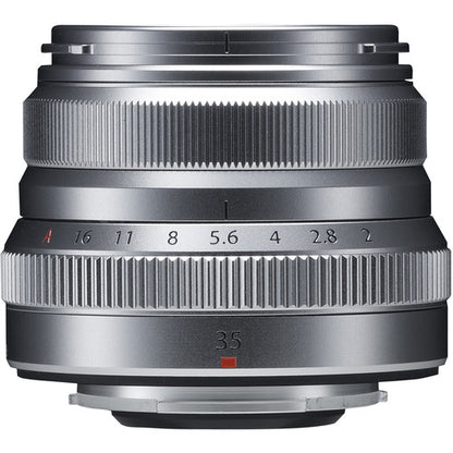 Fujifilm Fujinon XF 35mm f/2 R WR X-Mount Mirrorless Camera Lens (Silver)