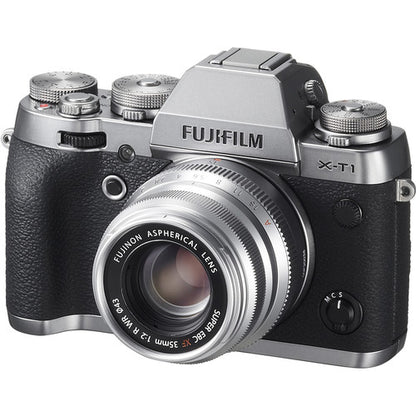 Fujifilm Fujinon XF 35mm f/2 R WR X-Mount Mirrorless Camera Lens (Silver)