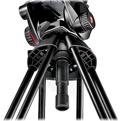 Manfrotto MVK504AQ Aluminum Single Leg Video System for Travelling, Vlogging, Photoshoots, etc. (Black)