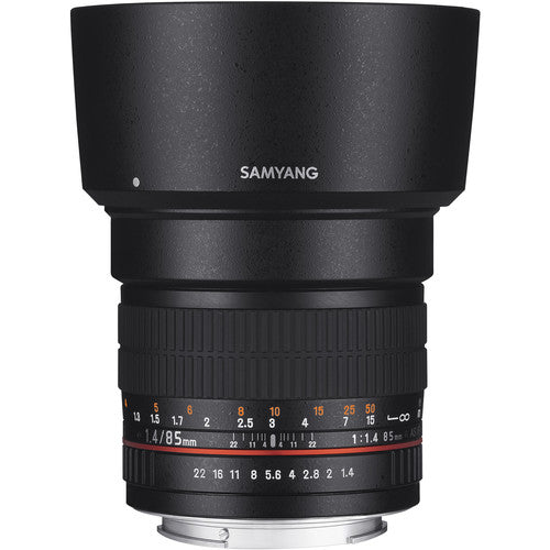 Samyang MF 85mm f/1.4 Aspherical IF Lens for Fujifilm X-Mount Cameras with UMC Multi Coating Design SY85M-FX