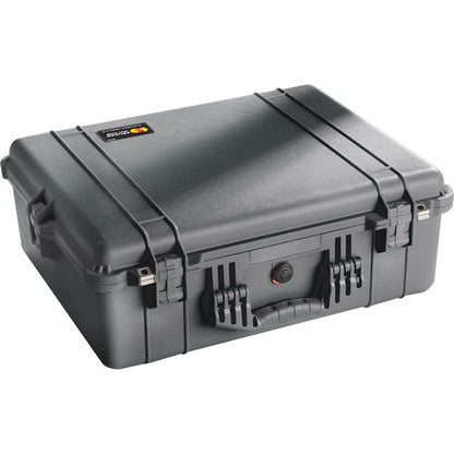 [CLEARANCE] Pelican 1600 Protector Case Unbreakable Airtight Watertight Hard Casing with Rubber Over-Molded Handle, Automatic Pressure Equalization Valve, IP67 Rating (with Foam / Dividers) (Black)