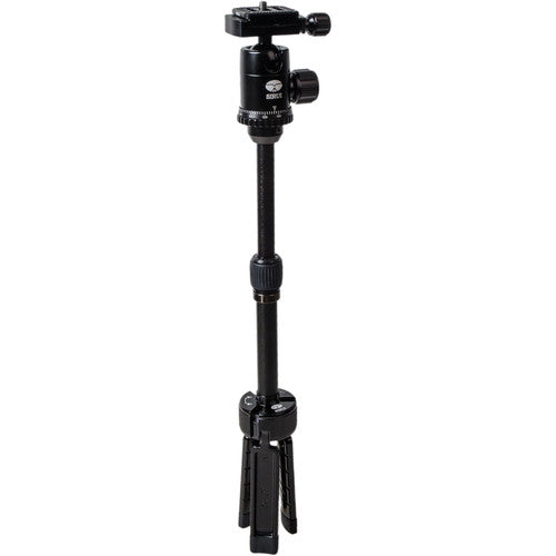 Sirui Aluminum Table Top Tripod with Extendable Center Column, Quick Release Plate and Ball Head Small Mini Vlogging Travel Camera Stand (Black) (3T-35K)