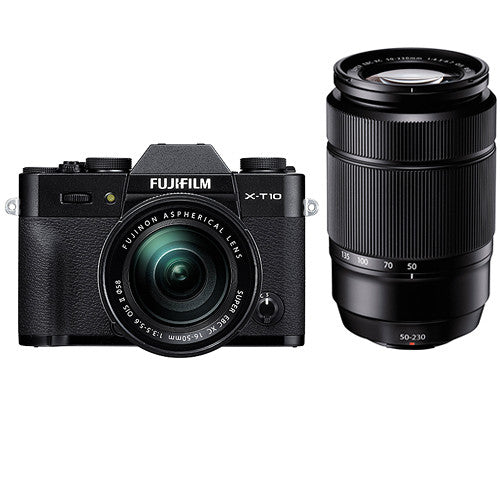 FUJIFILM X-T20 Digital Camera with 16-50mm and 50-230mm Kit (Black)