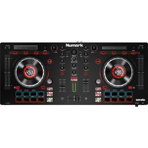Numark Mixtrack Platinum 4-channel DJ Controller With 4-deck Layering and Hi-Res Display for Serato DJ