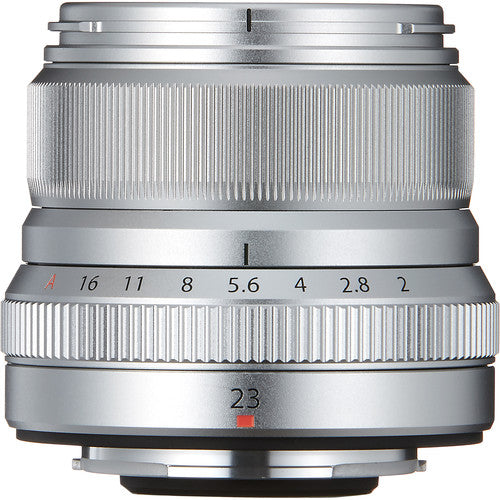 Fujifilm Fujinon XF 23mm f/2 R WR X-Mount Mirrorless Camera Lens (Silver)