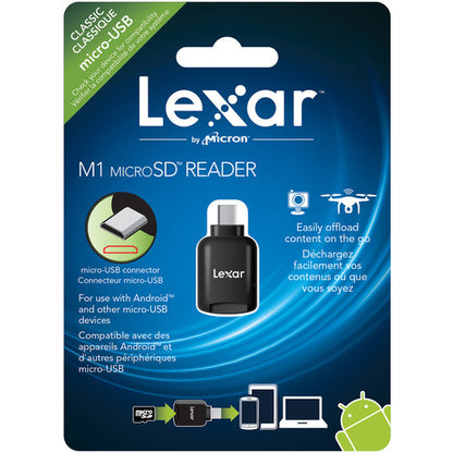 [CLEARANCE] Lexar LRWMUSBBAP M1 Micro USB Micro SD Card Reader for Android Phones, Laptops, Mac Systems