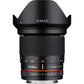 Samyang 20mm f/1.8 Manual Focus Wide Angle Lens (E-Mount) for Sony Mirrorless Cameras for Professional Cinema Videography