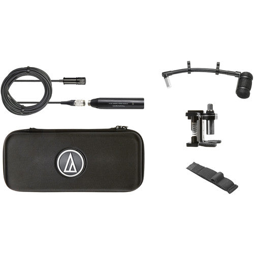 Audio Technica ATM350D Cardioid Condenser Instrument Microphone with Drum Mounting System (5" Gooseneck)