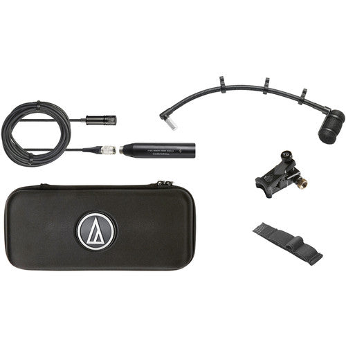 Audio Technica ATM350UL Cardioid Condenser Instrument Microphone with Universal Clip-On Mounting System (9" Gooseneck)