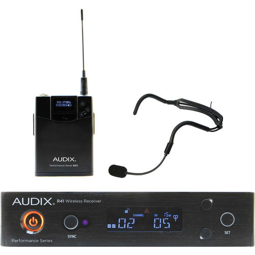 Audix AP41 Performance Series Single-Channel Bodypack Wireless System with HT2 Supercardioid Headworn Microphone (554 to 586 MHz)