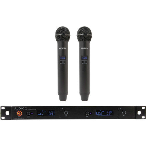 Audix AP42 Performance Series Dual-Channel Wireless System with Two H60/OM5 Handheld Transmitters (554 to 586 MHz)