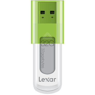 Lexar Plug and Play USB 2.0 Jumpdrive S50 Flashdrive  with 32GB Storage Capacity Compatible with Mac and PC Systems  LJDS50-32GABAS (Green)