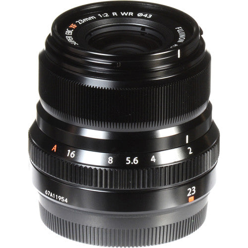 Fujifilm Fujinon XF 23mm f/2 R WR X-Mount Mirrorless Camera Lens (Black)