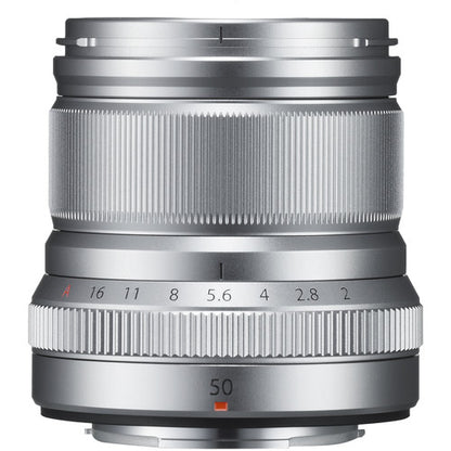 Fujifilm Fujinon XF 50mm f/2 R WR X-Mount Mirrorless Camera Lens (Silver)