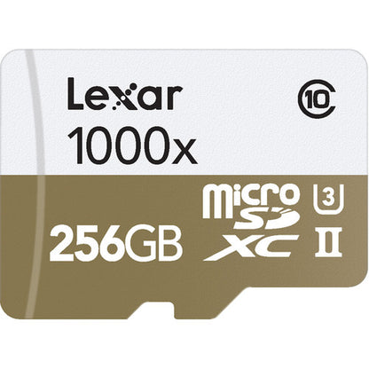 Lexar Professional 256GB 1000x microSDXC UHS-II Memory Card with USB 3.0 Card Reader