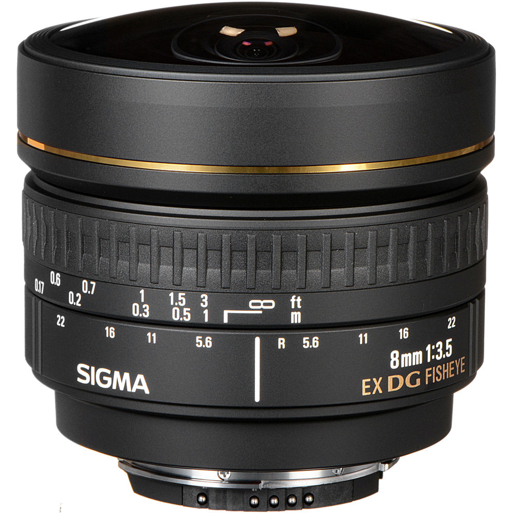 Sigma 8mm f/3.5 Super Multi-Layer Coating EX DG Circular Fisheye Lens for Nikon F