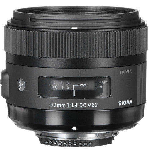 Sigma 30mm f/1.4 Hyper Sonic Motor AF System DC HSM Art Lens for Nikon F