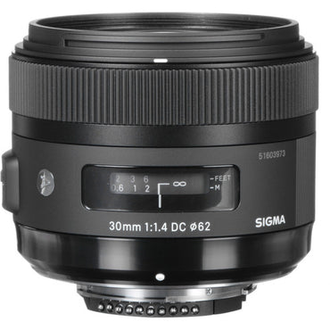 [CLEARANCE] Sigma 30mm f/1.4 Hyper Sonic Motor AF System DC HSM Art Lens for Nikon F
