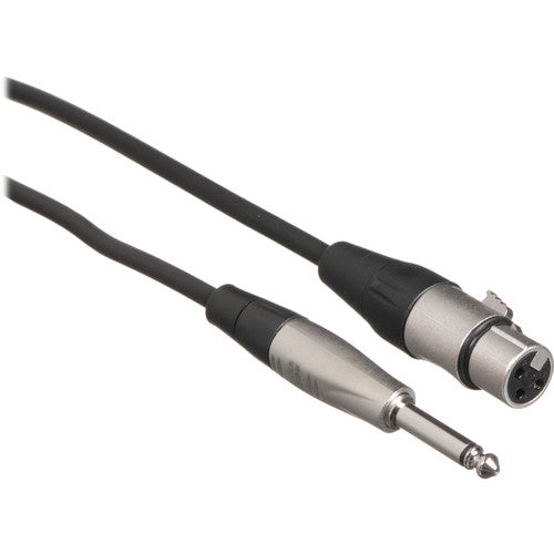 Hosa Technology HXP-003 Unbalanced 1/4 TS Male to 3-Pin XLR Female Audio Cable (3')