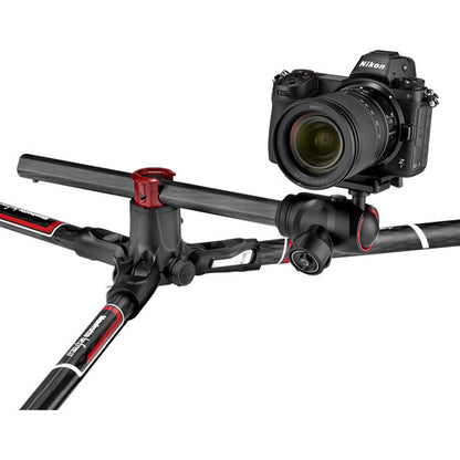 Manfrotto MKBFRC4GTXP-BH Befree GT XPRO Carbon Fiber Travel Tripod with 496 Center Ball Head for Photography, Vlogging