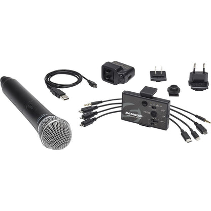 [CLEARANCE] Samson Go Mic Mobile Handheld Wireless System with Q8 Professional Dynamic Microphone for Android, iOS Devices