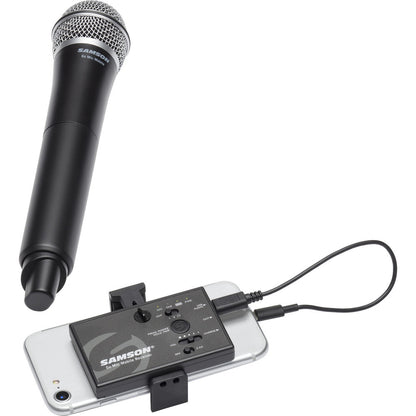 [CLEARANCE] Samson Go Mic Mobile Handheld Wireless System with Q8 Professional Dynamic Microphone for Android, iOS Devices