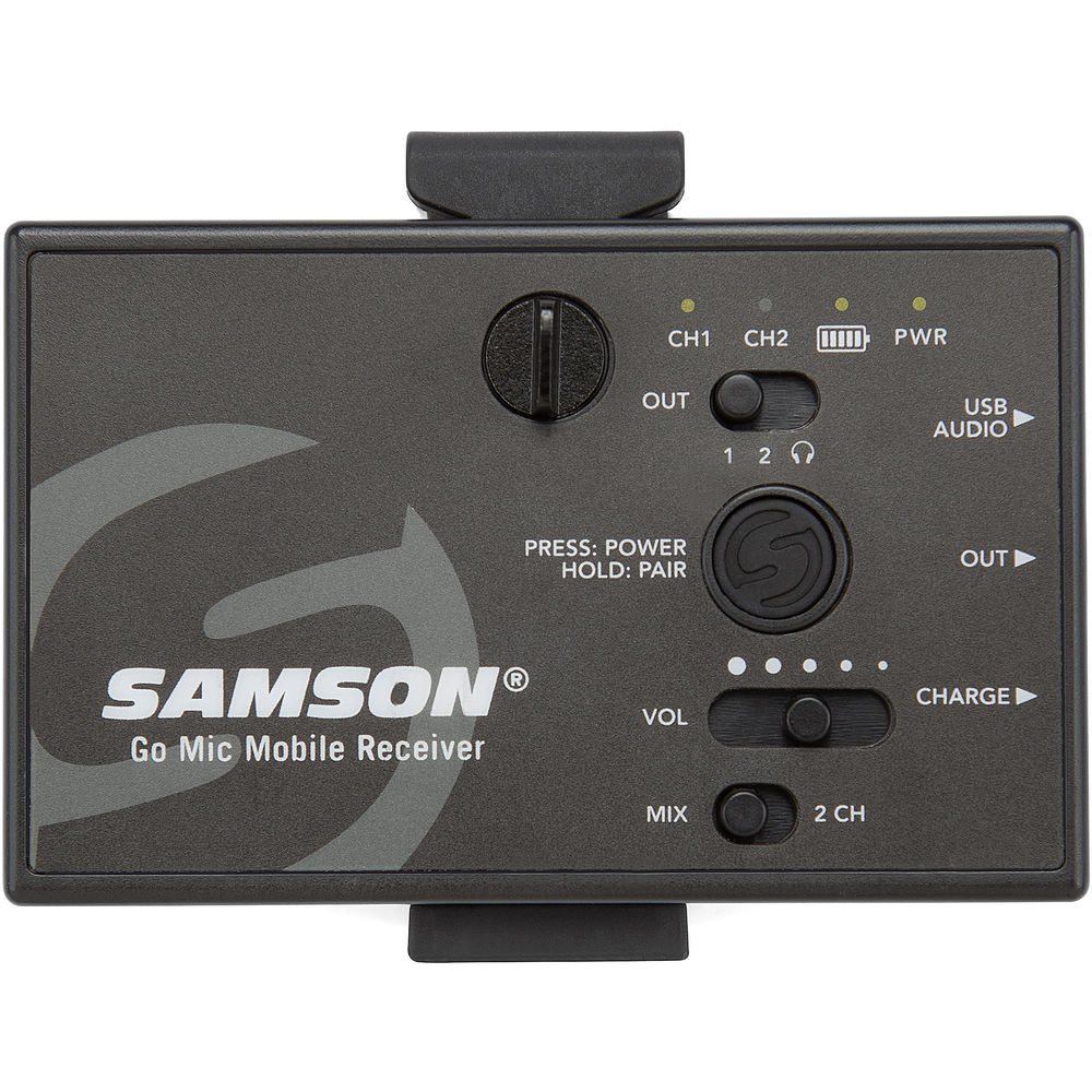 Samson Go Mic Mobile Handheld Wireless System with Q8 Professional Dynamic Microphone for Android, iOS Devices