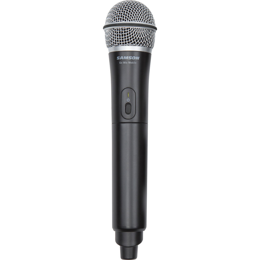 Samson Go Mic Mobile Handheld Wireless System with Q8 Professional Dynamic Microphone for Android, iOS Devices