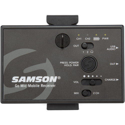 Samson Go Mic Mobile Wireless System with LM8 Omnidirectional Lavalier Microphone for Smartphone, DSLR Camera